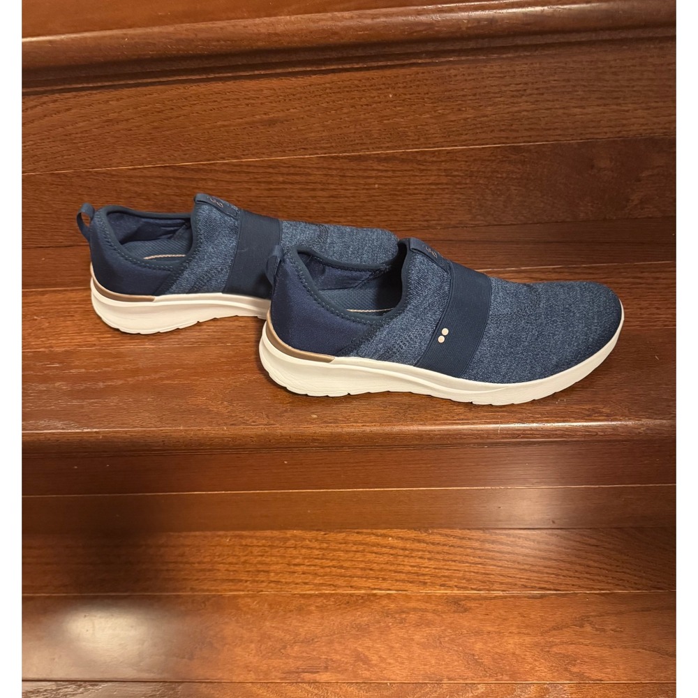 Ryka Trista Womens Navy Blue Slip On Walking Shoes Sneakers Size 8.5W